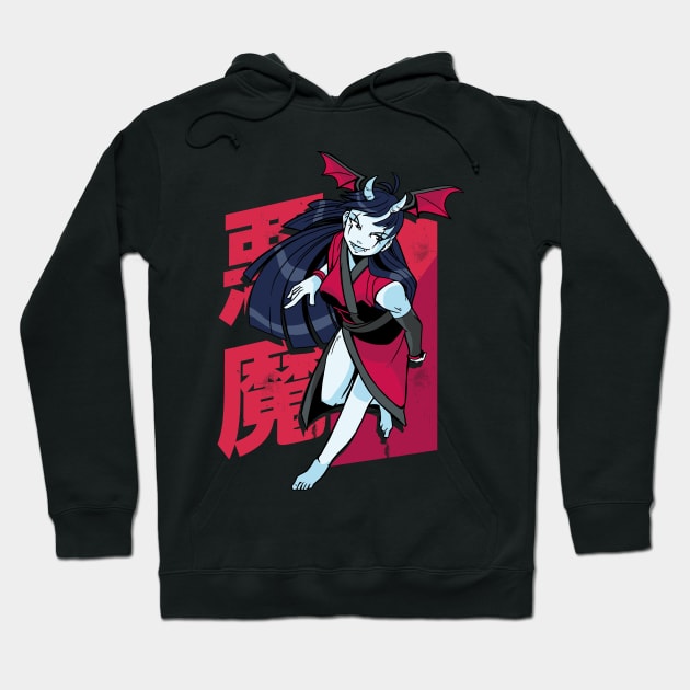 Demonic Anime Girl Hoodie by Kali Space